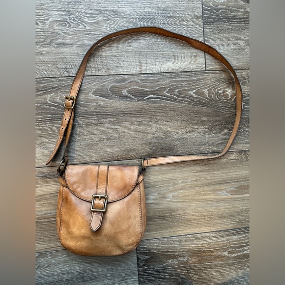 Fossil Vintage Leather Crossbody Purse “ Long Live Vintage “ - Picture 1 of 16